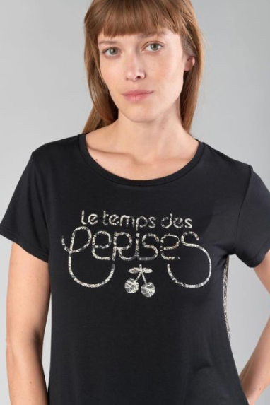 Deray T-shirt Black (Le Temp Des Cerises)