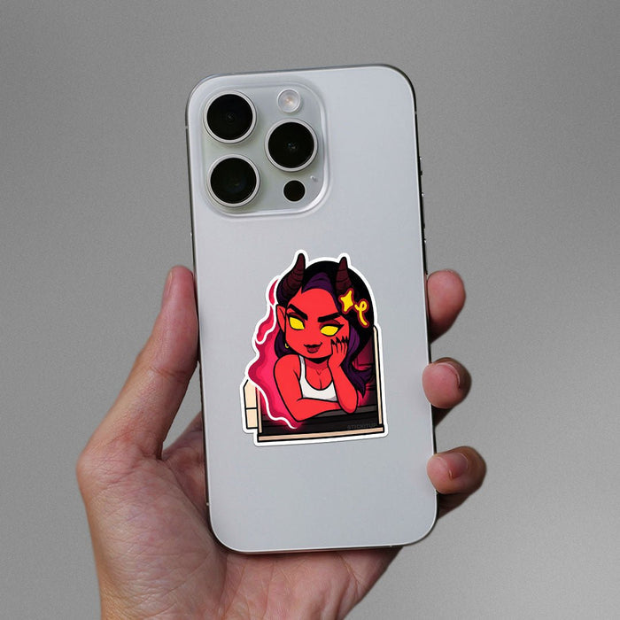 Devil Girl Art Sticker - Stickers | STICK IT UP