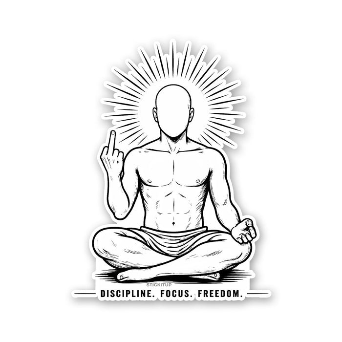 Discipline Focus Freedom Sticker - Stickers | STICK IT UP