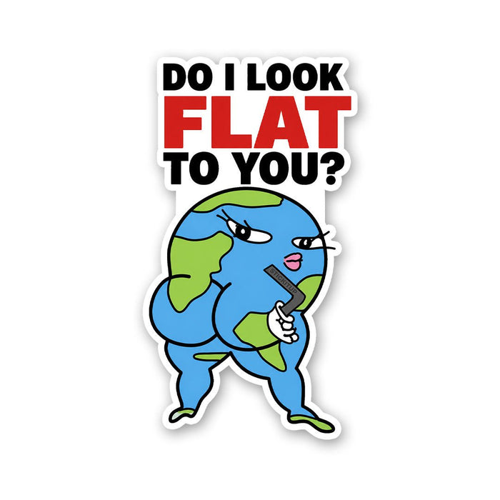 Do I Look Flat to You Sticker - Stickers | STICK IT UP