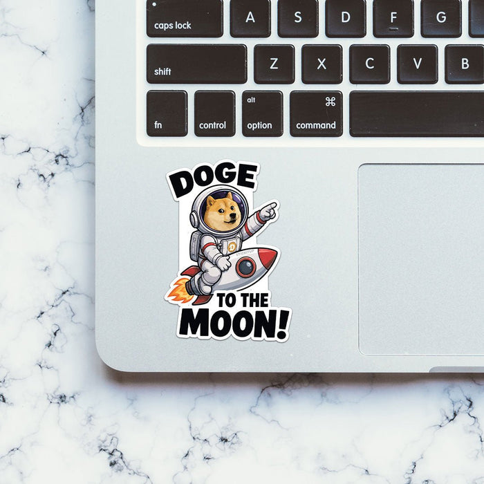 Doge to the Moon Sticker - Stickers | STICK IT UP