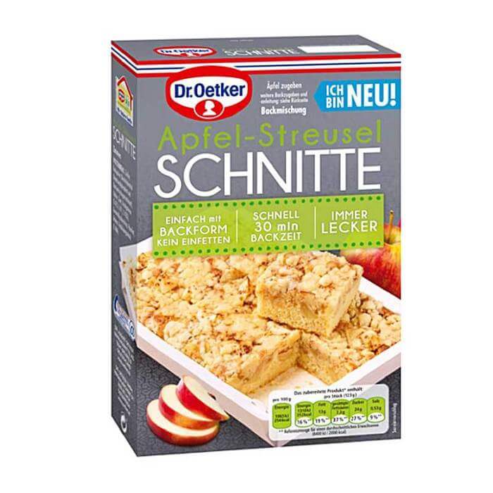 Dr Oetker Apple Streusel Squares Cake Mix 355g