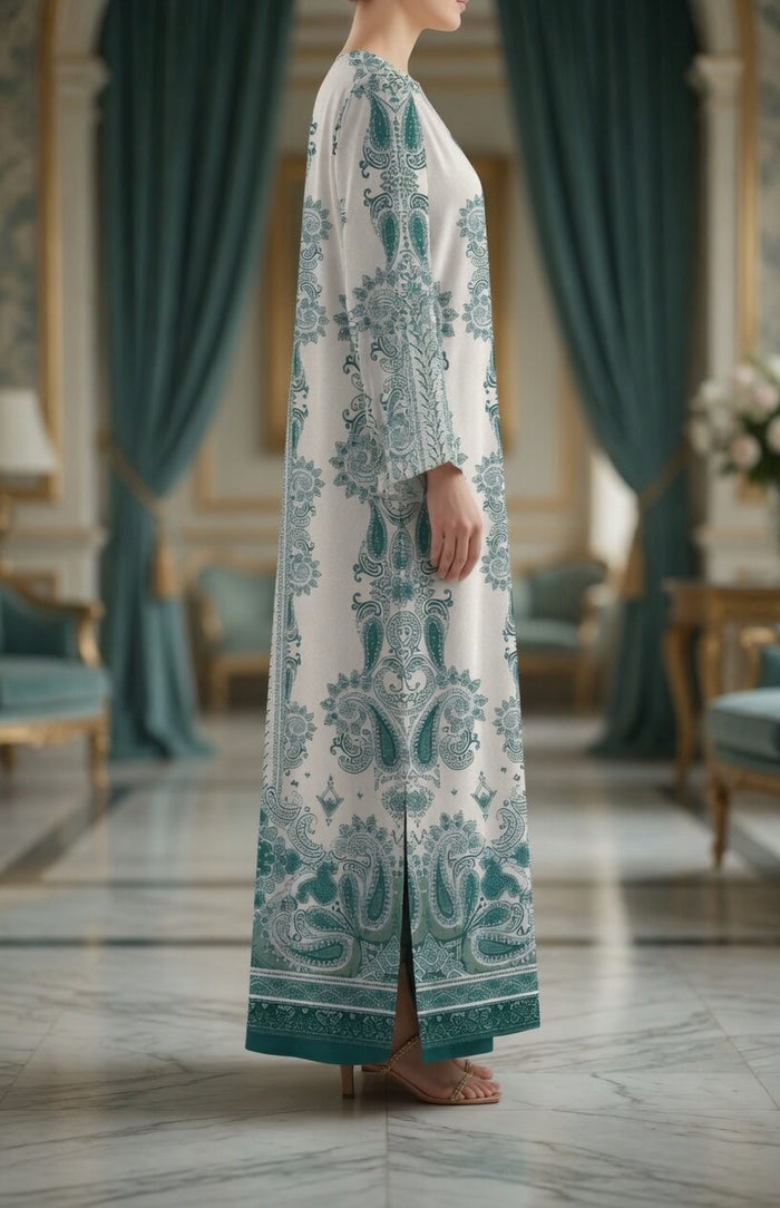 Emerald Ivory Kaftan