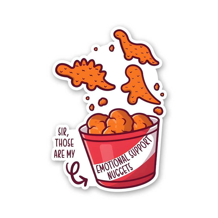 Emotional Support Nuggets Sticker - Stickers | STICK IT UP