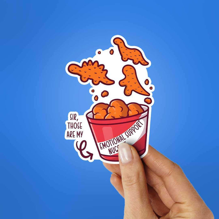 Emotional Support Nuggets Sticker - Stickers | STICK IT UP