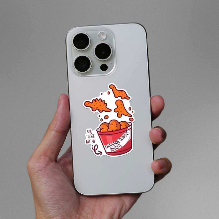 Emotional Support Nuggets Sticker - Stickers | STICK IT UP