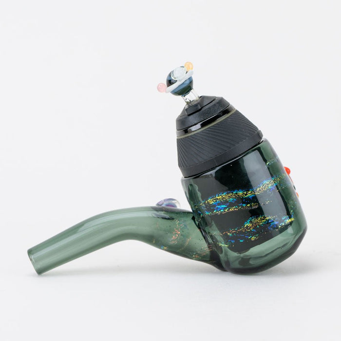Puffco Proxy Sherlock attachment with dark galaxy-style glass and planet details