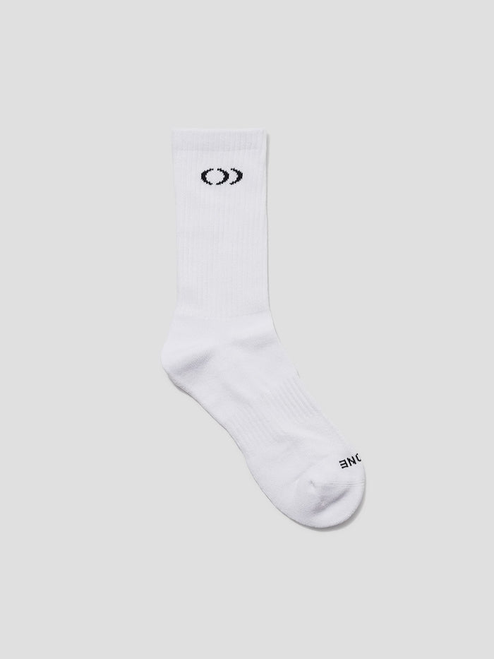 ONE DNA Everyday Athletic Crew Socks White