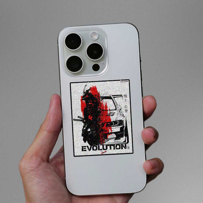 Evolution Samurai Car Splash Glitter Sticker - Glitter Stickers | STICK IT UP