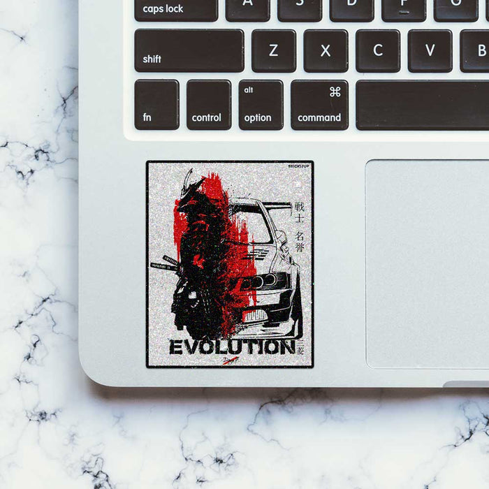 Evolution Samurai Car Splash Glitter Sticker - Glitter Stickers | STICK IT UP