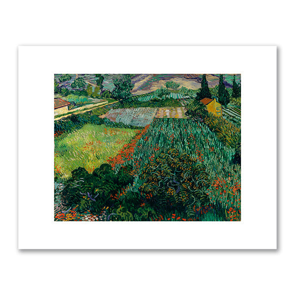 Vincent van Gogh, Field with Poppies, early June 1889, Kunsthalle Bremen. Fine Art Prints in various sizes by Museums.Co