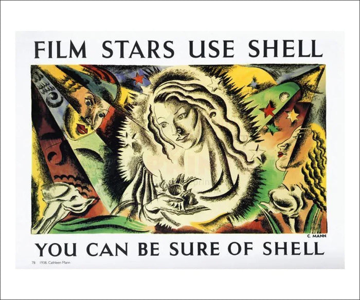 Film Stars use Shell, 1938 - VINTAGEARTREPRINTS.COM