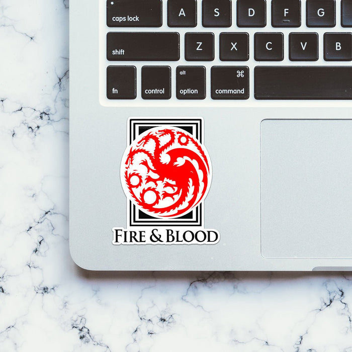 Fire and Blood Sticker - Stickers | STICK IT UP