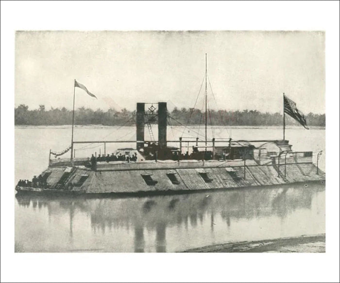 First Iron Clad Gunboat - VINTAGEARTREPRINTS.COM