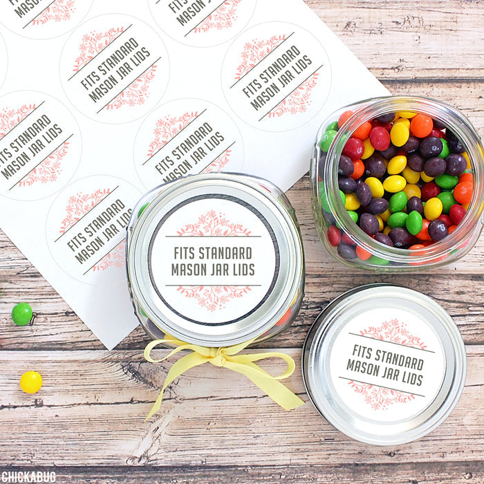 Floral Food & Baking Gift Labels