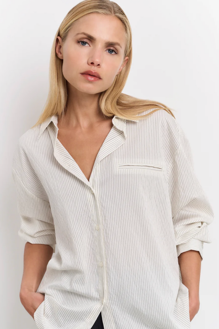 Flowy Pinstripe Blouse (Yaya)