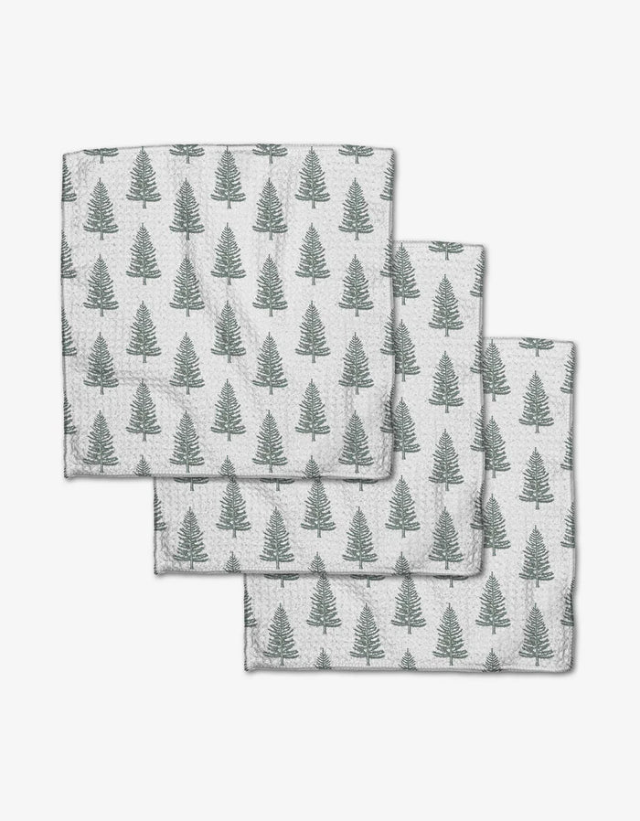 Frosted Trees - Dishcloth Set of 3