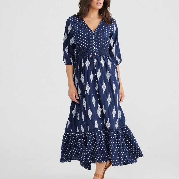 Genie Dress Navy (Talisman)
