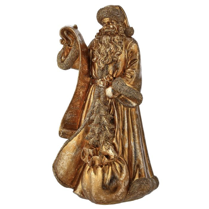 Gilded Santa Figurine
