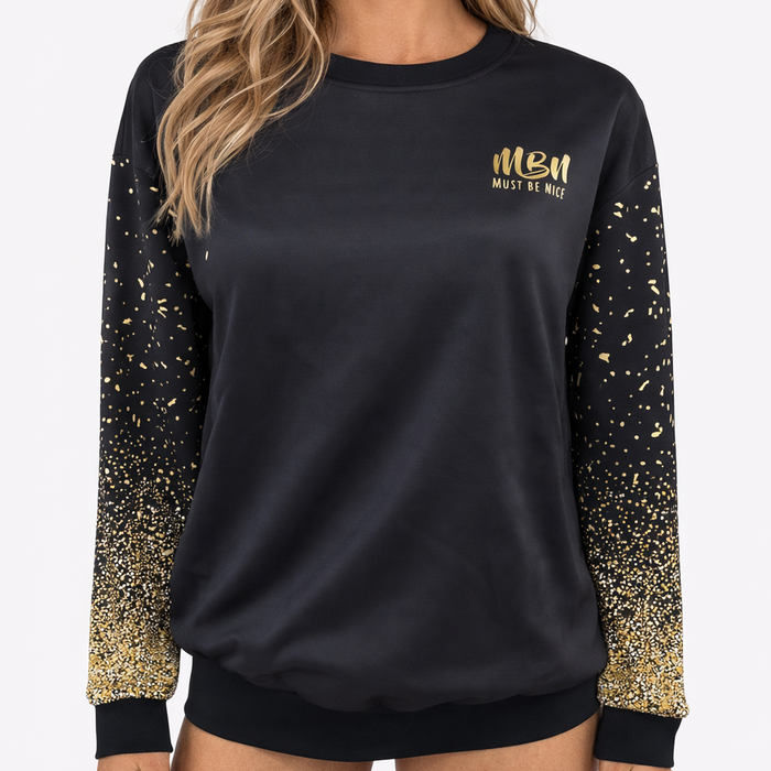 Gold Glitter Top (Must Be Nice)