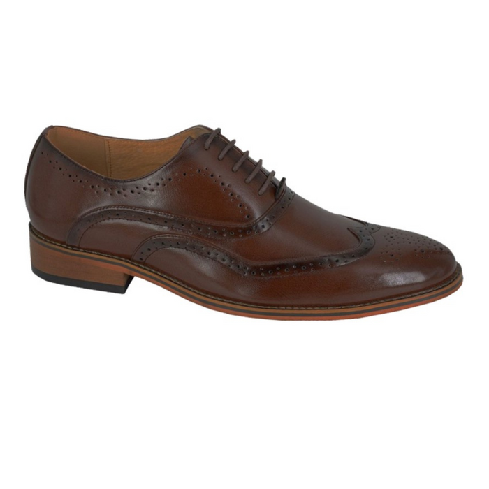 Goor - 5 Eyelet Brogue Oxford Shoe Brown