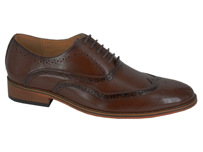 Goor - 5 Eyelet Brogue Oxford Shoe Brown