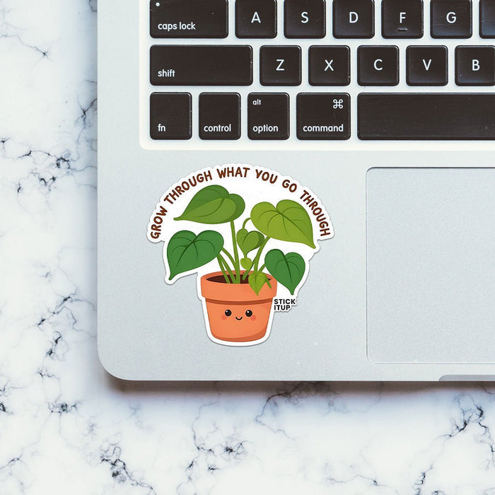 Grow Through What You Go Through Sticker - Stickers | STICK IT UP