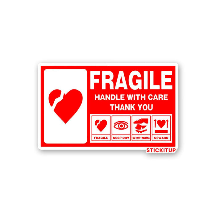 Handle With Care Sticker - Stickers | STICK IT UP