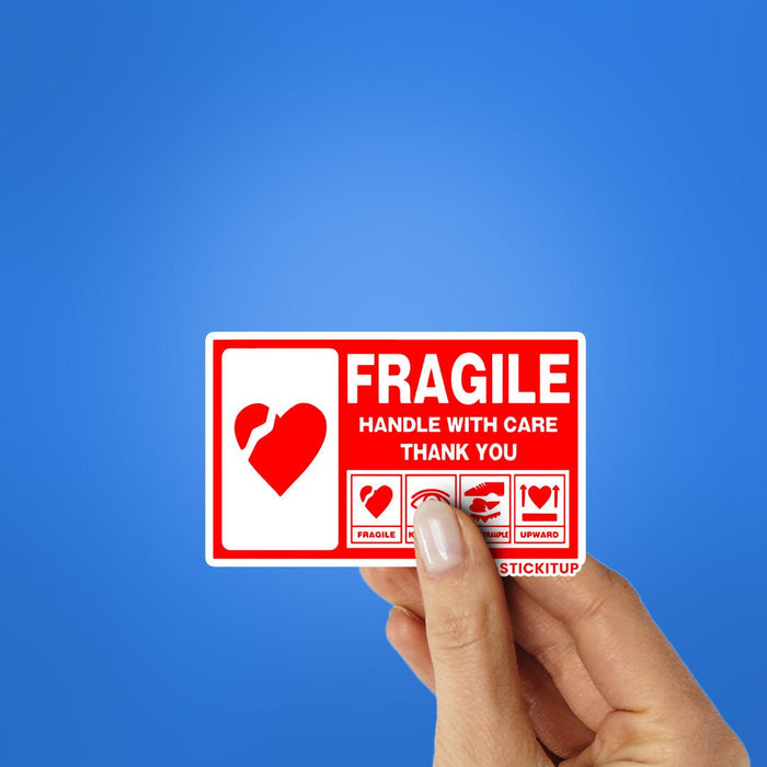 Handle With Care Sticker - Stickers | STICK IT UP