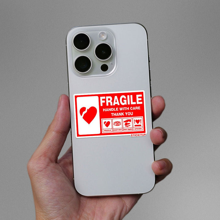 Handle With Care Sticker - Stickers | STICK IT UP