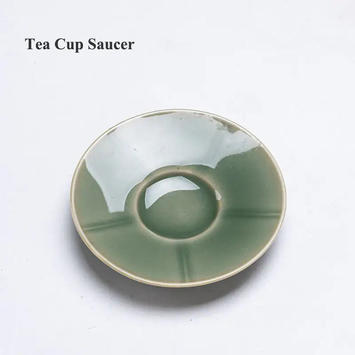Handmade Yue Kiln Green Porcelain 100ml "Gai Wan",  50ml "Tea Cup" Gaiwan teacup tea wares teasers gongfu tea