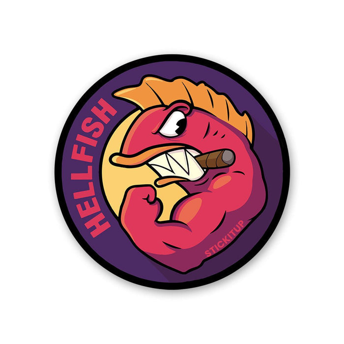 Hell Fish Sticker - Stickers | STICK IT UP
