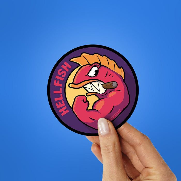 Hell Fish Sticker - Stickers | STICK IT UP
