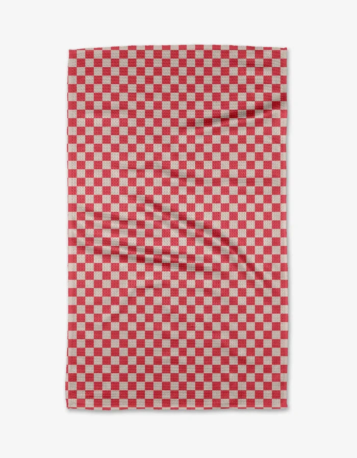 Holiday Checkers Kitchen Tea Towel