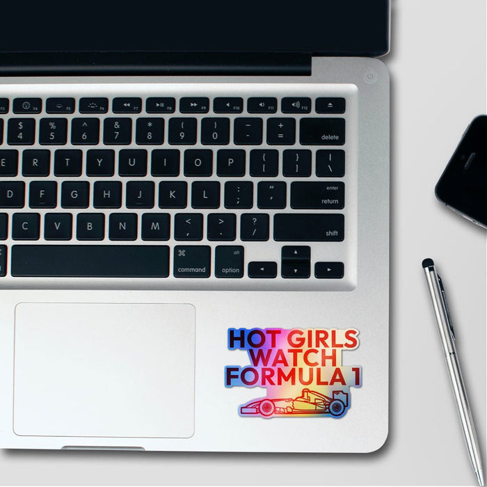 Hot Girls Watch Fast Cars Holographic Stickers - Holographic stickers | STICK IT UP