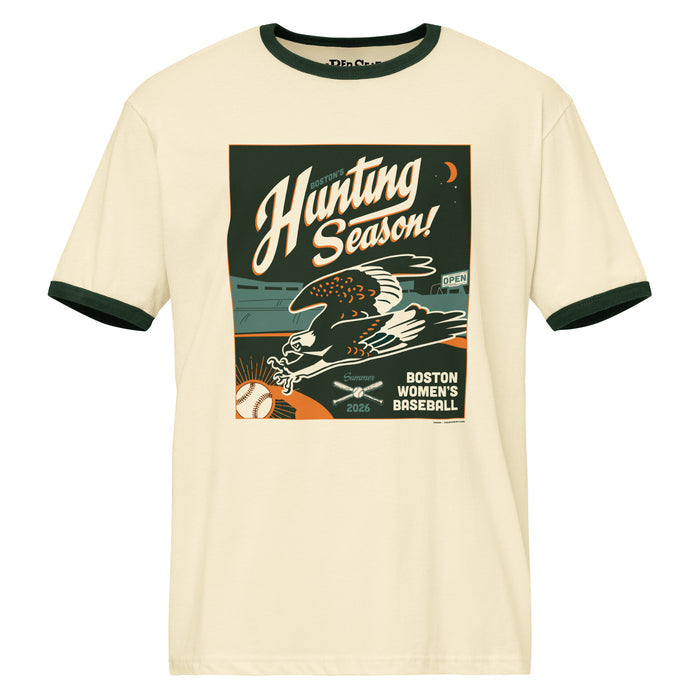 Hunting Season | Boston Women's Baseball | Unisex Ringer Tee