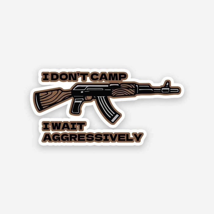 I don't camp sticker - Stickers | STICK IT UP