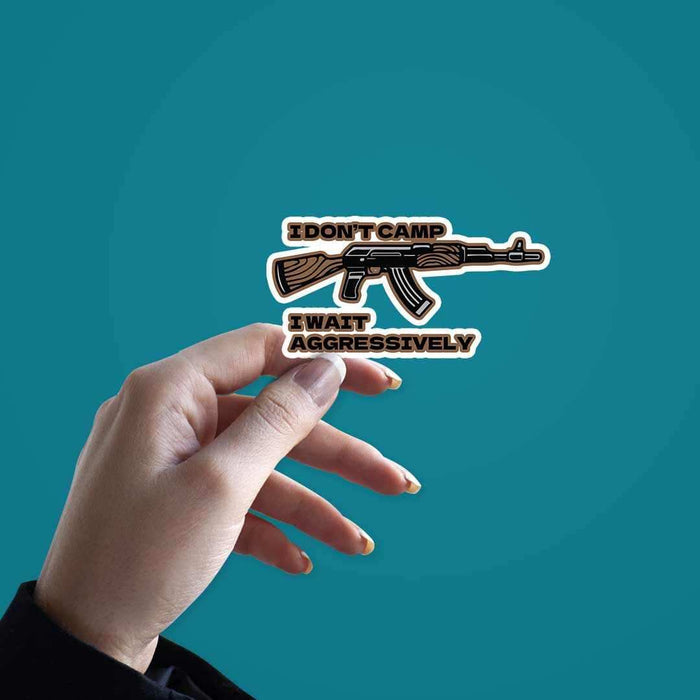 I don't camp sticker - Stickers | STICK IT UP