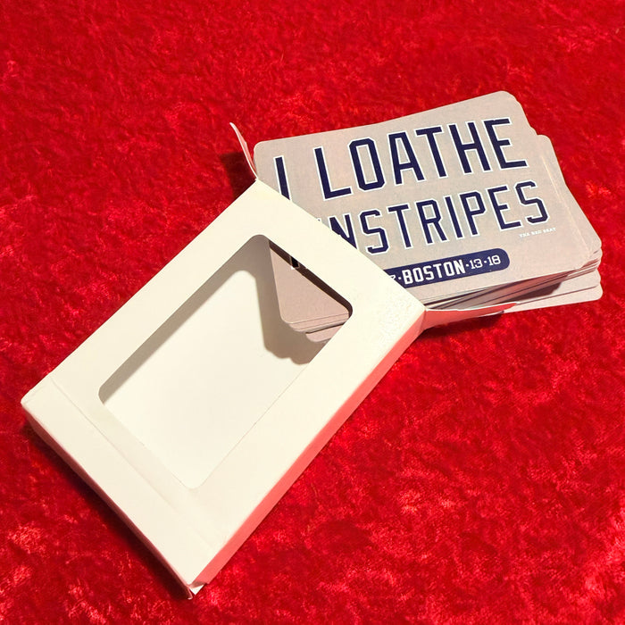 I Loathe Pinstripes Playing Cards | Anti-Yankees Designer Deck (Poker & Card Games)