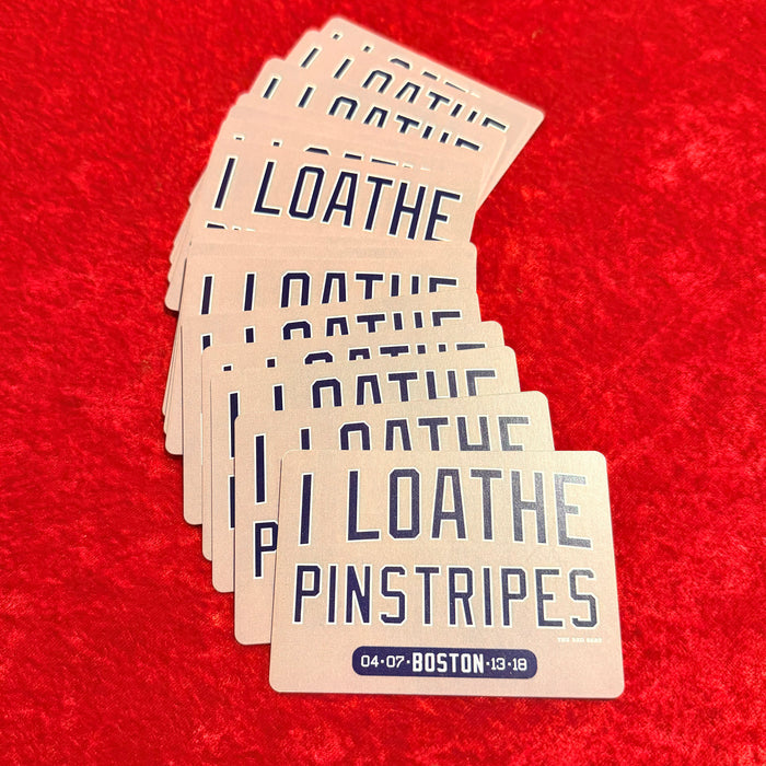 I Loathe Pinstripes Playing Cards | Anti-Yankees Designer Deck (Poker & Card Games)
