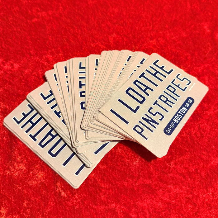 I Loathe Pinstripes Playing Cards | Anti-Yankees Designer Deck (Poker & Card Games)