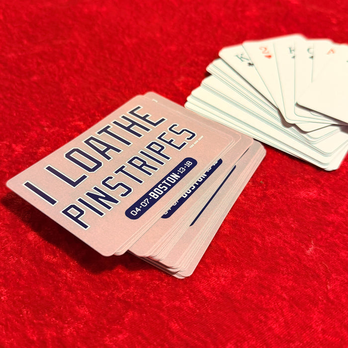 I Loathe Pinstripes Playing Cards | Anti-Yankees Designer Deck (Poker & Card Games)