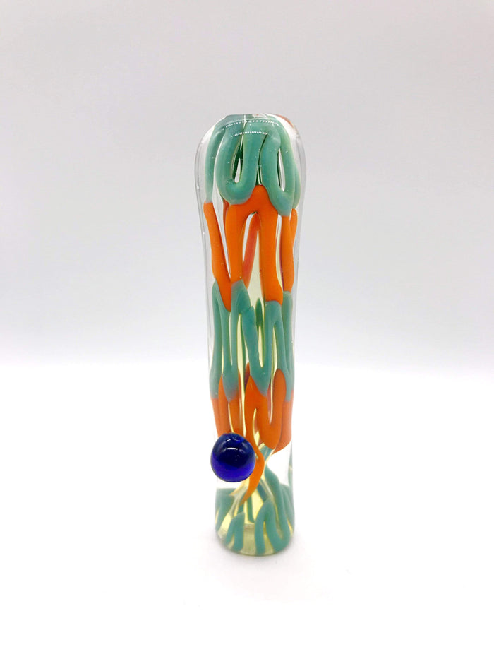 Smoke Station Hand Pipe Inside Out Colorful Chillum
