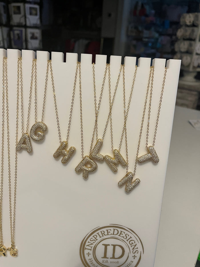 InspireDesigns - Necklace - Crystal Initial Pendant - Findlay Rowe Designs
