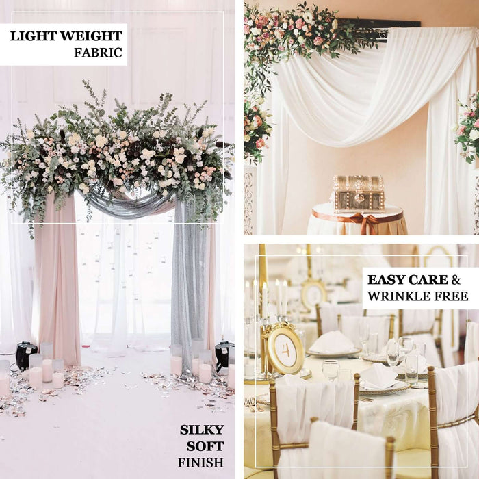 Elegant fabric drapes for events, featuring lightweight and wrinkle-free options.
