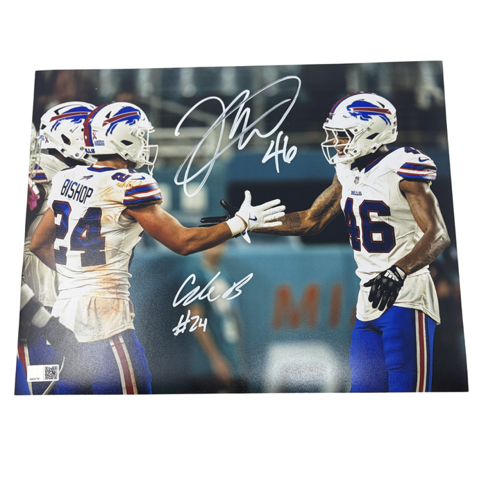Ja'Marcus Ingram Signed Cole Bishop Hand Slap Photo