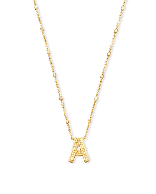 Kendra Scott - Necklace - Letter Pendant - Gold - Findlay Rowe Designs