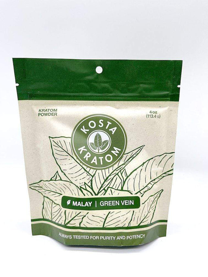 Smoke Station Kratom Malay Green Vein Kosta Kratom Powder 4oz, 2oz an 1oz