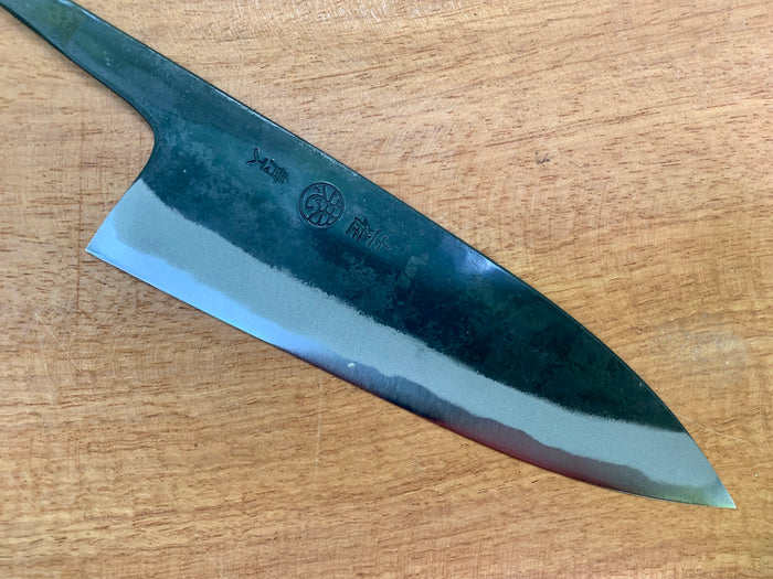 Kyohei Shindo Iron clad Aogami Kurouchi Funayuki 165mm - Blade Only