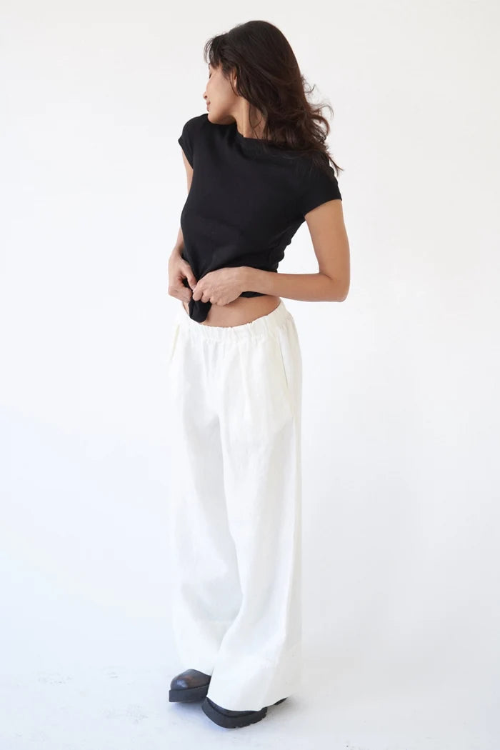 LA RELAXED - Linen Simple Pant - La Lovely Vintage